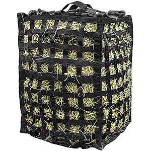Derby Originals Natural Grazer Patented Four-Sided Slow Feed Horse Hay Bag, Black