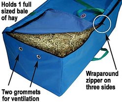 Derby Originals Nylon Hay Bale Bag Cover, Royal Blue slide 2 of 3