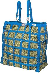 Derby Originals Paris Tack Easy Feed 4-Sided Slow Feed Horse Hay Bag, Petroleum Blue