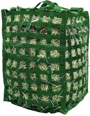 Show full view: Derby Originals Paris Tack Grazer 4-Sided 3/4 Bale Slow Feed Horse Hay Bale Bag, Hunter Green slide 1 of 4