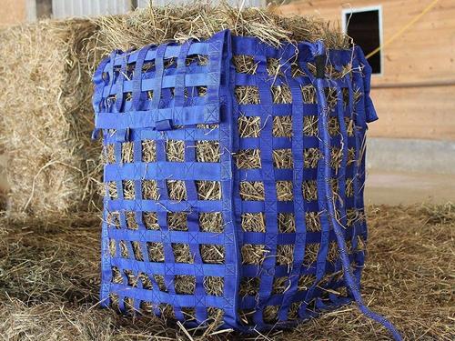Show full view: Derby Originals Paris Tack Grazer 4-Sided 3/4 Bale Slow Feed Horse Hay Bale Bag, Hunter Green slide 2 of 4