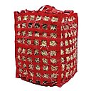 Derby Originals Paris Tack Grazer 4-Sided 3/4 Bale Slow Feed Horse Hay Bale Bag, Red