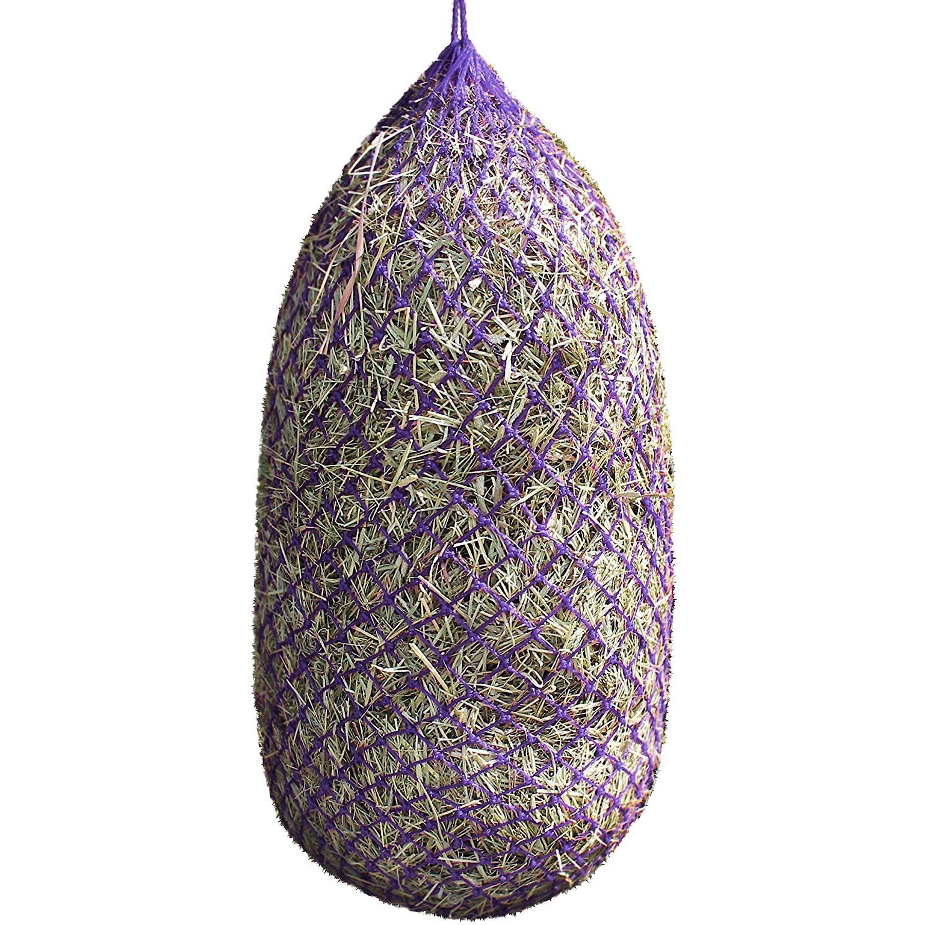 Derby Originals Premium Poly Superior Slow Feed Horse Hay Net, Large, Plum Purple