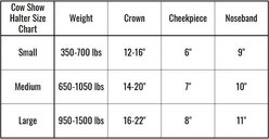 Derby Originals Premium Round Rolled Leather Cattle Show Halter & Chain Lead, Black, Small slide 2 of 2