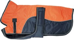Derby Originals Reflective Parka 420D Waterproof Heavyweight Winter Dog Coat, Orange/Charcoal, X-Large