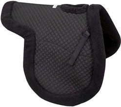 Derby Originals Shaped Wither Relief Dressage English Saddle Pad, Black