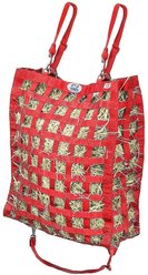 Derby Originals Super-Tough Patented Four-Sided Slow Feed Horse Hay Bag, Red