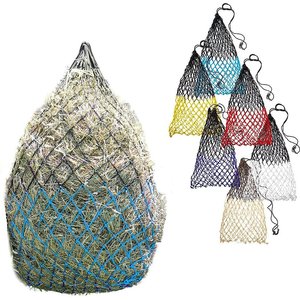 Derby Originals Superior Slow Eater Soft Mesh Horse Hay Net, Hurricane Blue/Black