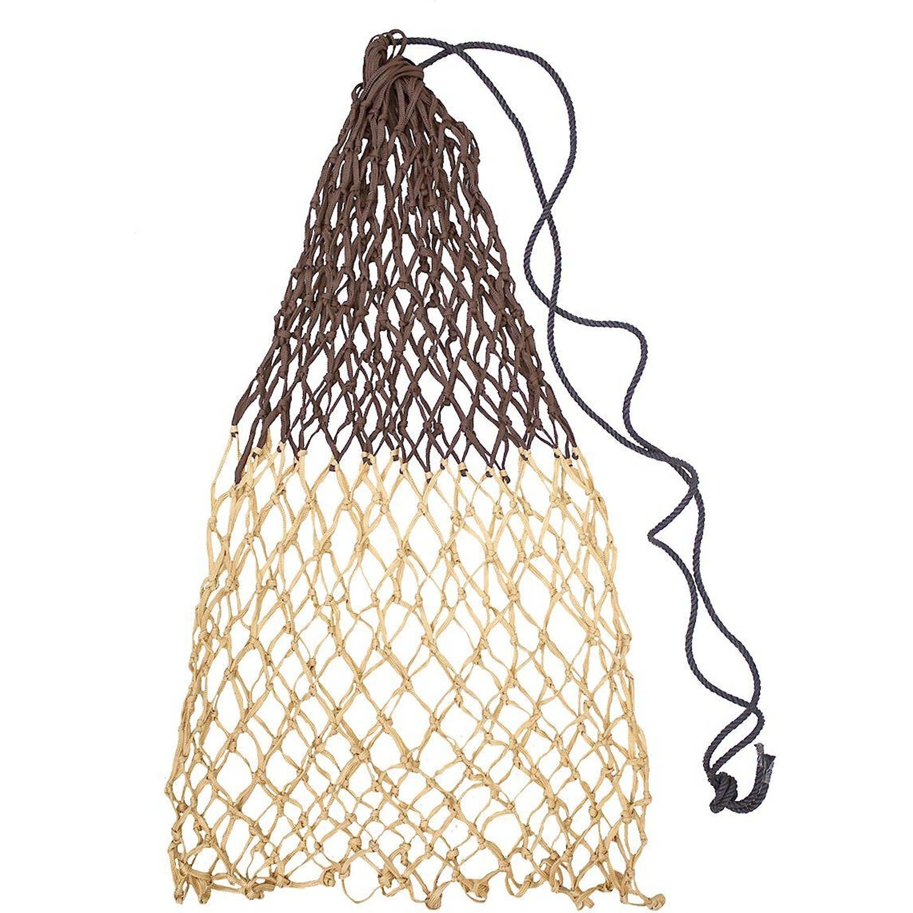 Derby Originals Superior Slow Feed Soft Mesh Poly Rope Hanging Horse Hay Net, Brown/Khaki