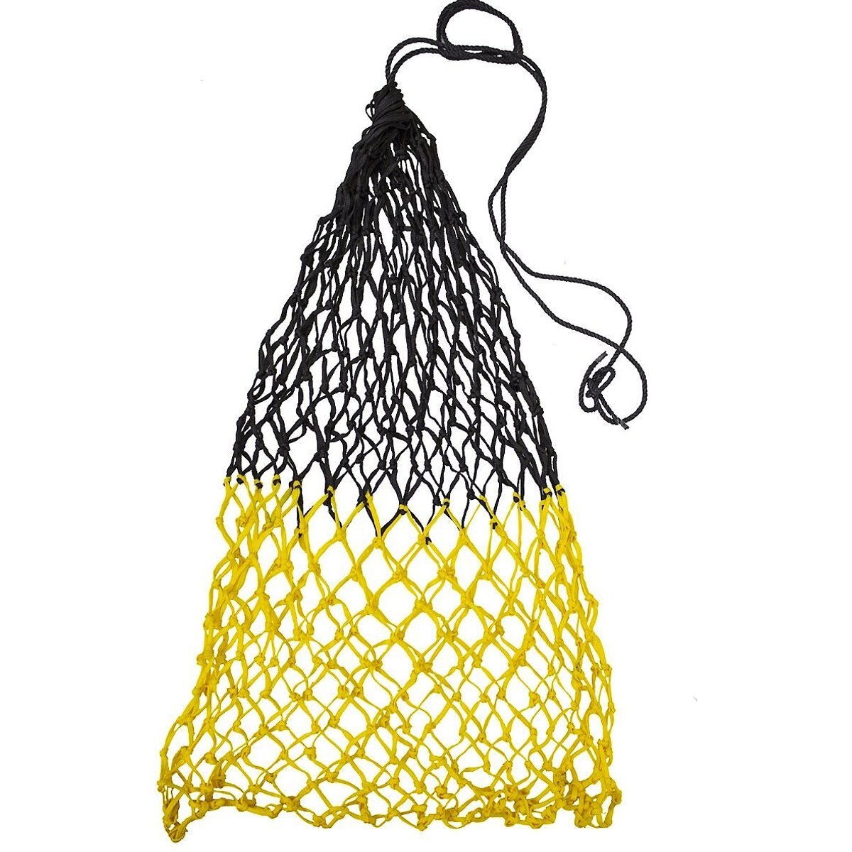 Derby Originals Superior Slow Feed Soft Mesh Poly Rope Hanging Horse Hay Net, Yellow/Black