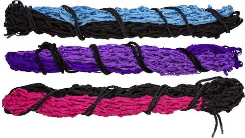 Show full view: Derby Originals X-Large Cozi Net Slow Feed Soft Mesh Poly Rope Hanging Horse Hay Net, Magenta/Black slide 3 of 4