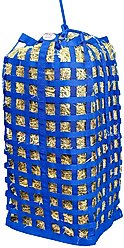 Derby Originals X-Large Go-Around Patented Four-Sided Slow Feed Horse Hay Bale Bag, Royal Blue