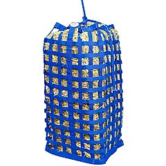 Derby Originals X-Large Go-Around Patented Four-Sided Slow Feed Horse Hay Bale Bag, Royal Blue