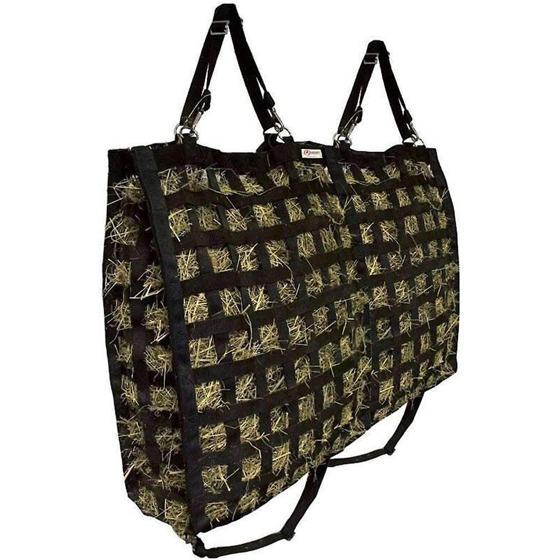 Derby Originals X-Large Super-Tough Patented Four-Sided Slow Feed Horse Hay Bag, Black