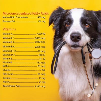 Show full view: Derm-Tabs Extra Strength Liver Flavored Chewable Tablet Skin & Coat Supplement for Dogs, 60 count slide 4 of 9