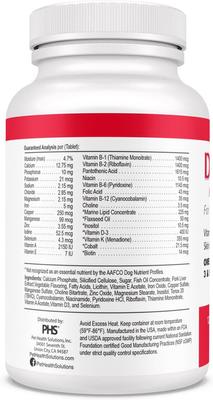 Show full view: Derm-Tabs Regular Strength Liver Flavored Chewable Tablet Skin & Coat Supplement for Dogs, 120 count slide 9 of 10