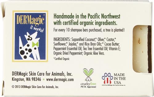 Show full view: DERMagic Peppermint & Tea Tree Oil Dog Shampoo Bar, 3.75-fl oz slide 2 of 9
