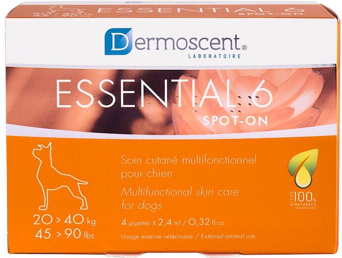 DERMOSCENT Essential 6 Spot-On Large Breed Dog Skin Care Treatment, 4