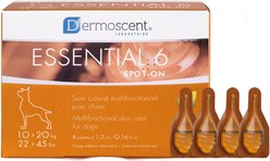 Dermoscent Essential 6 Spot-On Medium Breed Dog Skin Care Treatment, 4 count