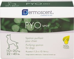Dermoscent Pyospot Spot-On for Medium Dogs, 22-45 pounds, 4 count