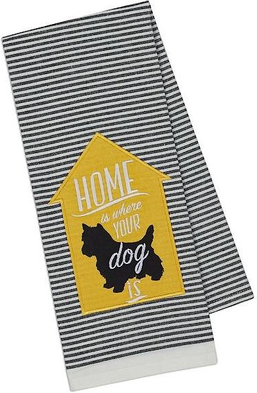 Design Imports Dog Embellished Dishtowel