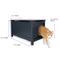 Show in main carousel: Designer Pet Products Parker Designer Catbox Litter Box Enclosure, Charcoal Black slide 8 of 10