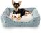 Show in main carousel: Details Microsuede Plush Cuddler Bolster Dog Bed, Sage slide 1 of 9