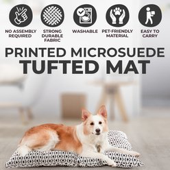 Details Printed Microsuede Dog Tufted Mat, Small slide 2 of 8