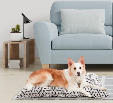 Show full view: Details Printed Microsuede Dog Tufted Mat, Small slide 5 of 8