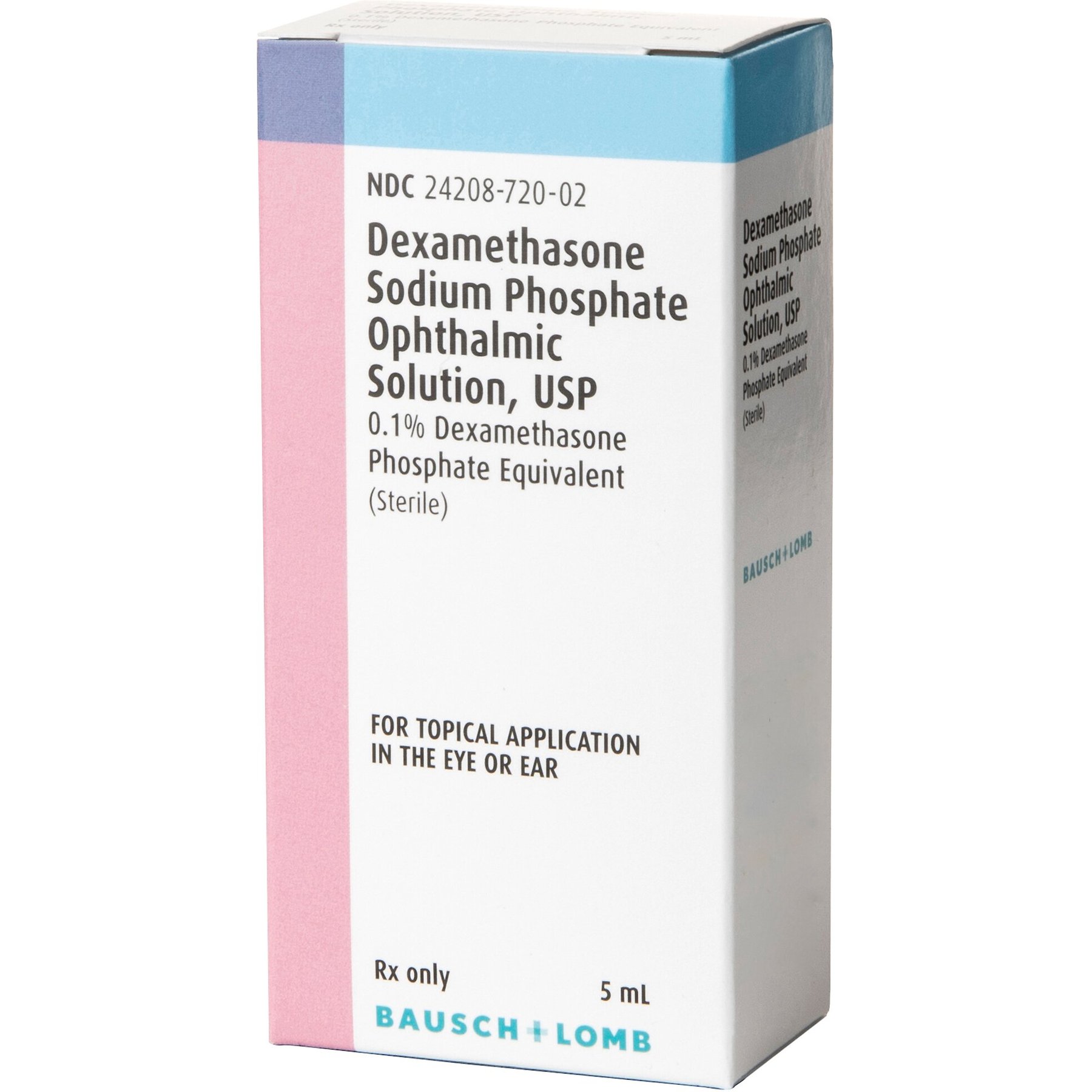Dexamethasone (Generic) Ophthalmic Solution 0.1%, 5ml, bundle of 2