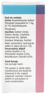 Show full view: Dexamethasone (Generic) Ophthalmic Solution 0.1%, 5ml slide 3 of 6