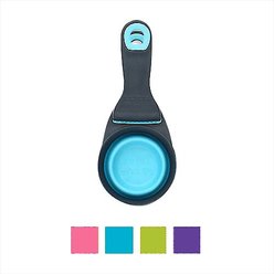 Dexas Popware for Pets Collapsible KlipScoop, Blue, 1/2 cup