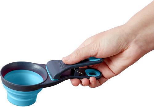 Show full view: Dexas Popware for Pets Collapsible KlipScoop, Blue, 1/2 cup slide 4 of 6