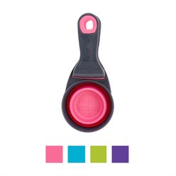 Dexas Popware for Pets Collapsible KlipScoop, Pink, 1/2 cup