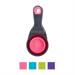 Dexas Popware for Pets Collapsible KlipScoop, Pink, 1/2 cup