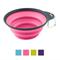 Show in main carousel: Dexas Popware for Pets Collapsible Travel Non-Skid Silicone Dog & Cat Bowl with Carabiner, Pink, 2-cup slide 1 of 6