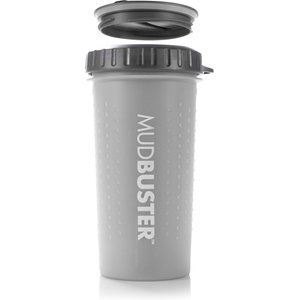 Dexas Popware for Pets Dexas Lidded MudBuster Portable Dog Paw Cleaner, Light Gray, Large