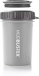 Dexas Popware for Pets Dexas Lidded MudBuster Portable Dog Paw Cleaner, Light Gray, Medium