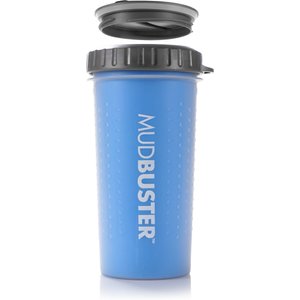 Dexas Popware for Pets Dexas Lidded MudBuster Portable Dog Paw Cleaner, Pro Blue, Large