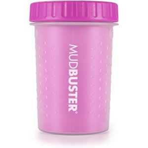 Dexas Popware for Pets Dexas MudBuster Portable Dog Paw Cleaner, Fuchsia, Medium