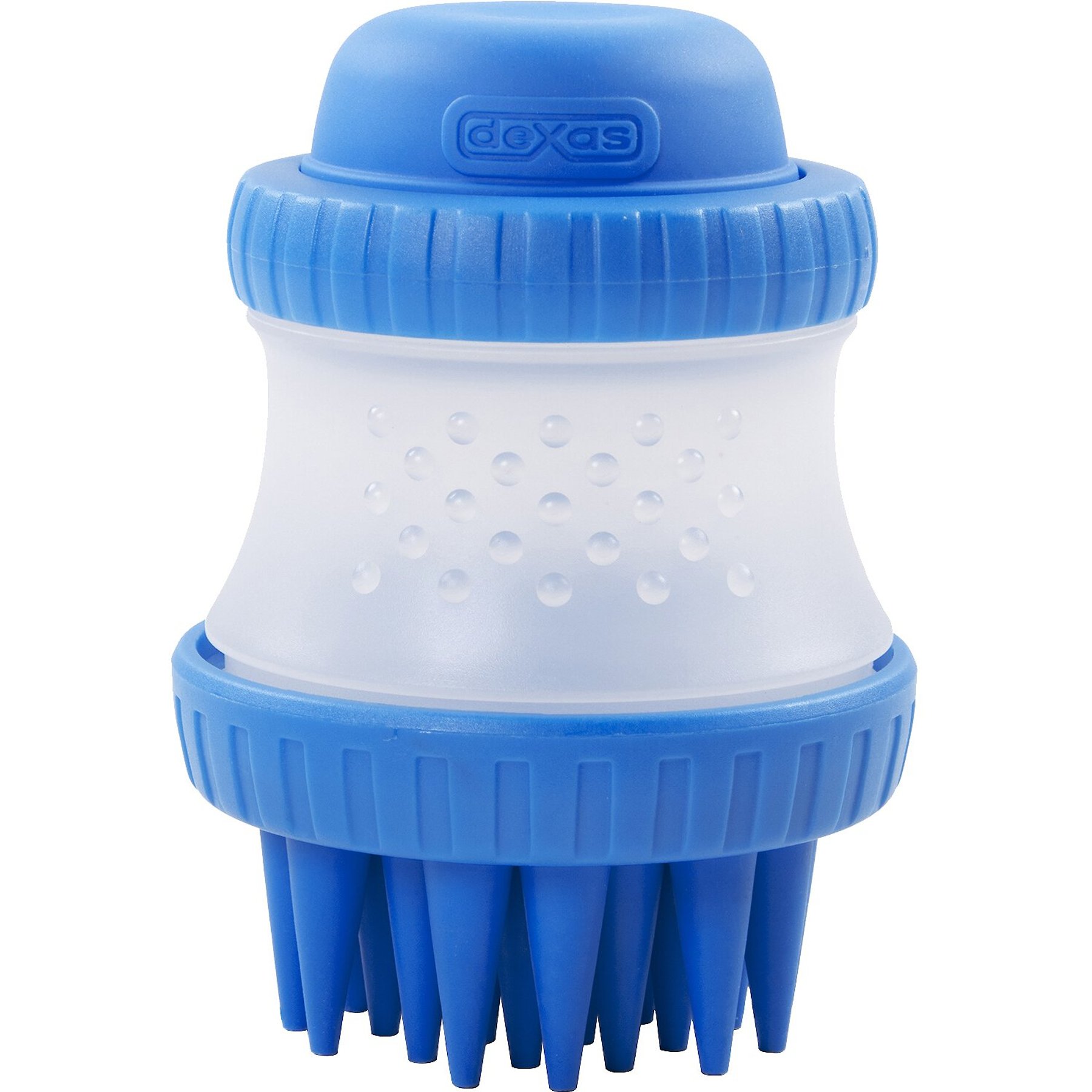 Dexas Popware for Pets ScrubBuster Dog Brush, Pro Blue