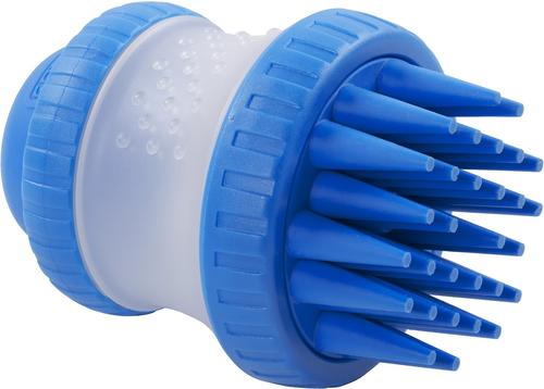 Show full view: Dexas Popware for Pets ScrubBuster Dog Brush, Pro Blue slide 3 of 4