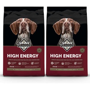 Diamond High Energy Sporting Dog Formula Adult Dry Dog Food, 50-lb bag, bundle of 2