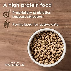 Diamond Naturals Active Chicken Meal & Rice Formula Dry Cat Food, 18-lb bag slide 2 of 5