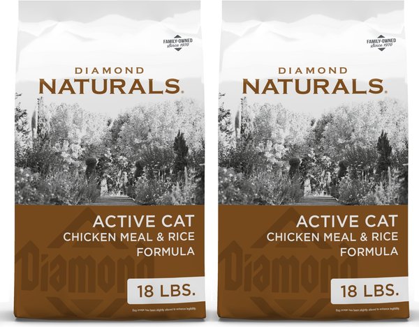 Diamond Naturals Active Cat Chicken Meal & Rice Formula Dry Cat Food