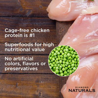 Show full view: Diamond Naturals Active Chicken Meal & Rice Formula Dry Cat Food, 32-lb bundle slide 5 of 10