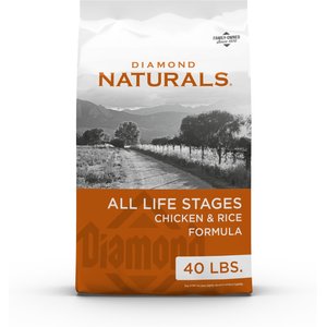Diamond Naturals Chicken & Rice Formula All Life Stages Dry Dog Food, 40-lb bag