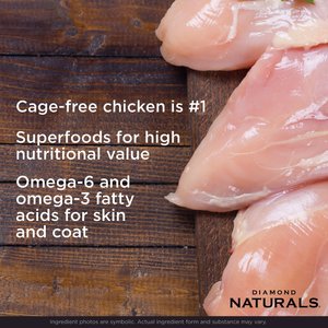 Diamond Naturals Chicken & Rice Formula All Life Stages Dry Dog Food, 40-lb bag