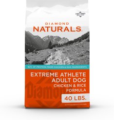 Diamond Naturals Extreme Athlete Adult High Protein Chicken & Rice Dry Dog Food, 40-lb bag