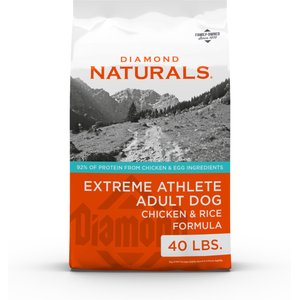 Diamond Naturals Extreme Athlete Adult High Protein Chicken & Rice Dry Dog Food, 40-lb bag